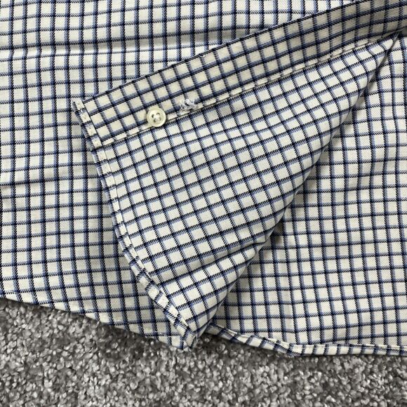 LL Bean Dress Shirt Mens Large Button Down Wrinkle Resistant Plaid Cotton - Picture 6 of 13
